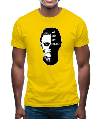 We Are All Freaks FACE Design Mens T-Shirt