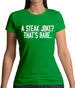 Steak Joke, Thatâ€™S Rare Womens T-Shirt