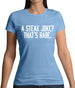 Steak Joke, Thatâ€™S Rare Womens T-Shirt