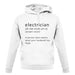 Electrician Definition unisex hoodie