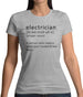 Electrician Definition Womens T-Shirt