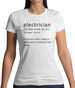 Electrician Definition Womens T-Shirt