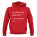 Electrician Definition unisex hoodie