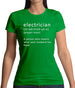 Electrician Definition Womens T-Shirt