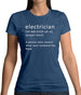 Electrician Definition Womens T-Shirt