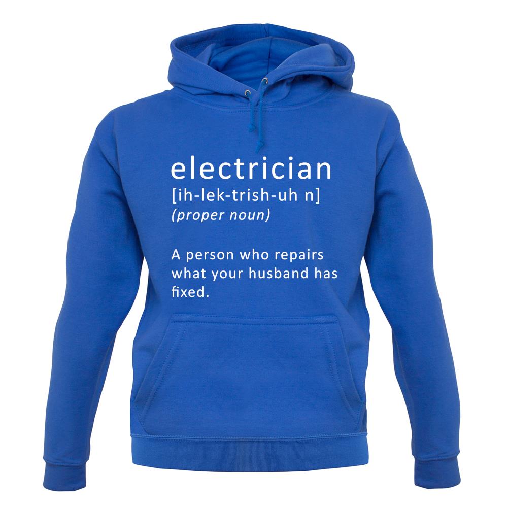 Electrician Definition unisex hoodie