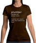 Plumber Definition Womens T-Shirt