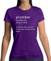 Plumber Definition Womens T-Shirt