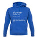 Plumber Definition unisex hoodie