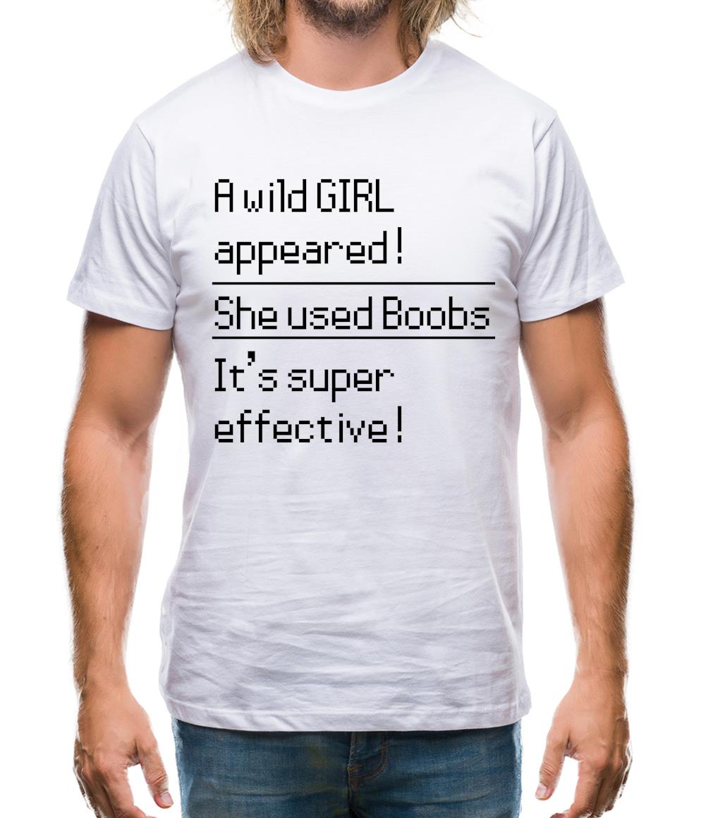 She Uses Boobs Mens T-Shirt