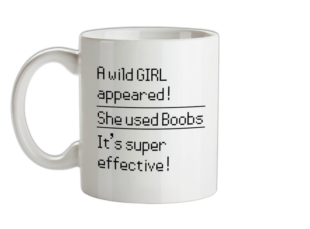 She Uses Boobs Ceramic Mug