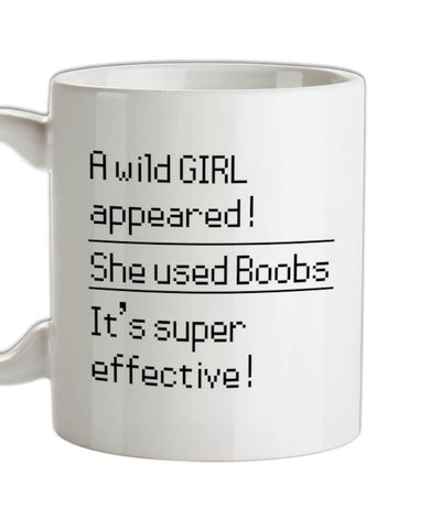 She Uses Boobs Ceramic Mug