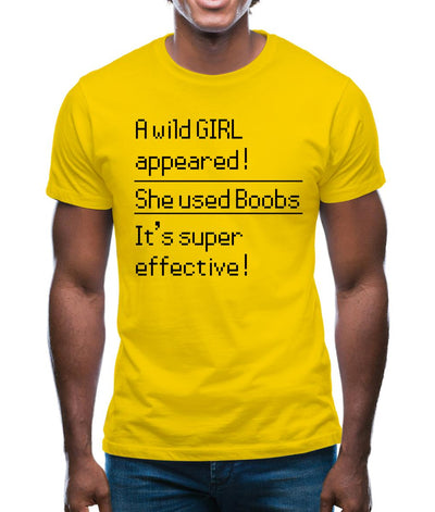 She Uses Boobs Mens T-Shirt