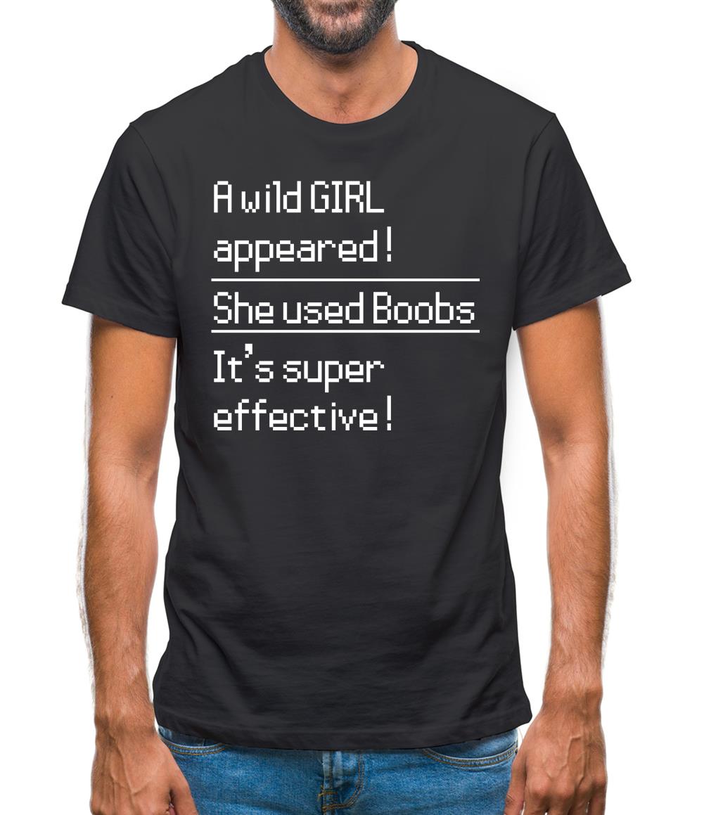 She Uses Boobs Mens T-Shirt