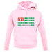 Abkhazia Barcode Style Flag unisex hoodie