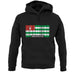 Abkhazia Barcode Style Flag unisex hoodie
