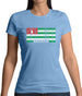 Abkhazia Barcode Style Flag Womens T-Shirt