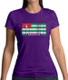 Abkhazia Barcode Style Flag Womens T-Shirt