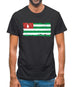 Abkhazia Grunge Style Flag Mens T-Shirt