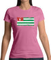 Abkhazia Grunge Style Flag Womens T-Shirt