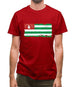 Abkhazia Grunge Style Flag Mens T-Shirt