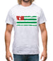 Abkhazia Grunge Style Flag Mens T-Shirt