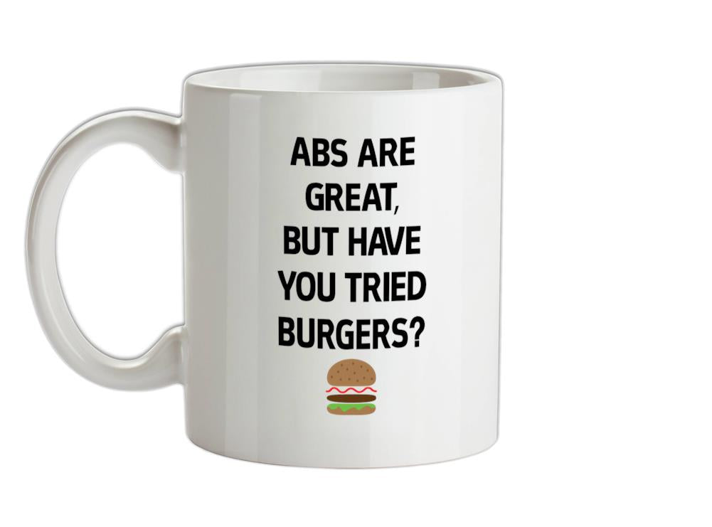 Abs Are Great, Burgers Ceramic Mug