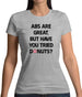 Abs Are Great, Donuts Womens T-Shirt