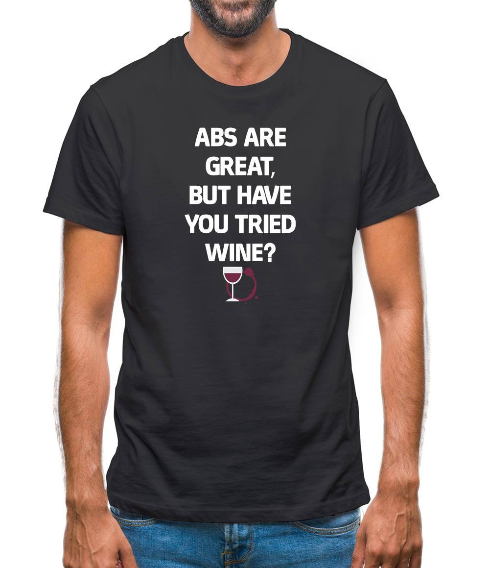 Abs Are Great, Wine Mens T-Shirt