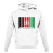 Afghanistan Barcode Style Flag unisex hoodie