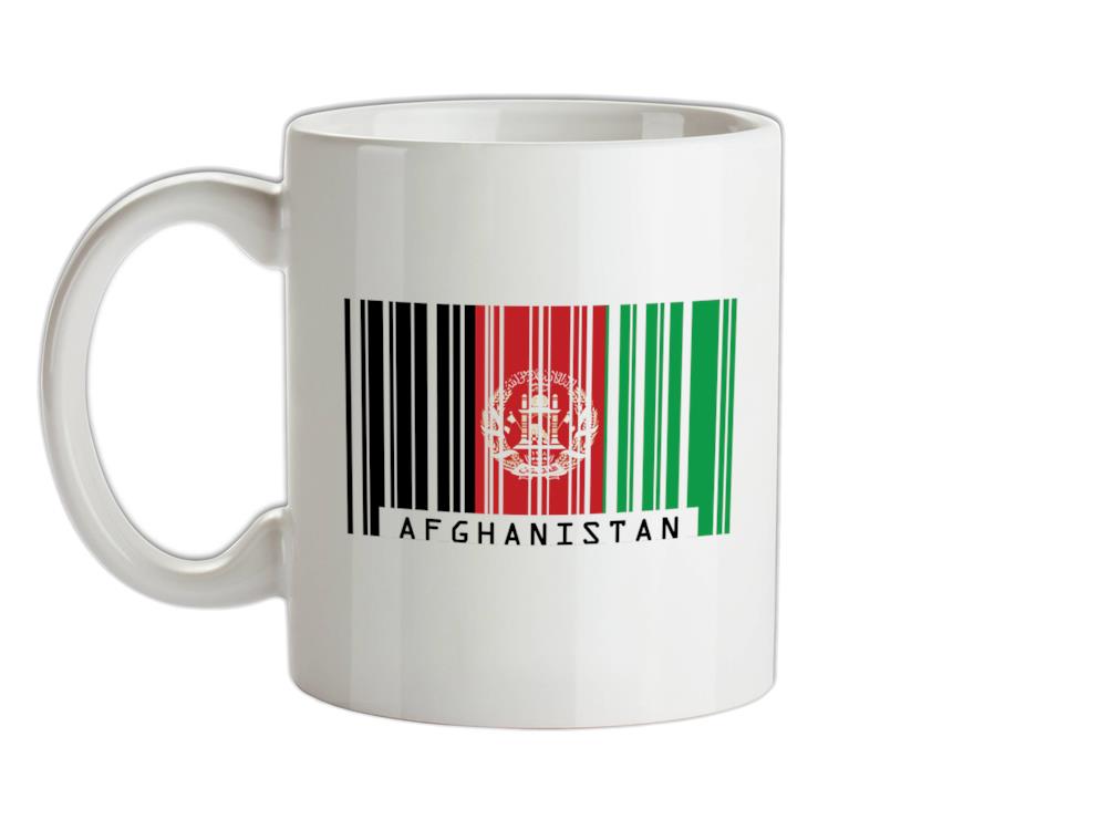 Afghanistan Barcode Style Flag Ceramic Mug