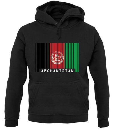 Afghanistan Barcode Style Flag unisex hoodie