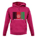 Afghanistan Barcode Style Flag unisex hoodie