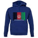 Afghanistan Barcode Style Flag unisex hoodie