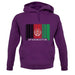 Afghanistan Barcode Style Flag unisex hoodie