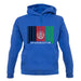 Afghanistan Barcode Style Flag unisex hoodie