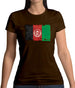 Afghanistan Grunge Style Flag Womens T-Shirt