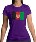 Afghanistan Grunge Style Flag Womens T-Shirt