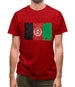 Afghanistan Grunge Style Flag Mens T-Shirt