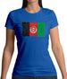 Afghanistan Grunge Style Flag Womens T-Shirt