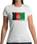 Afghanistan Grunge Style Flag Womens T-Shirt