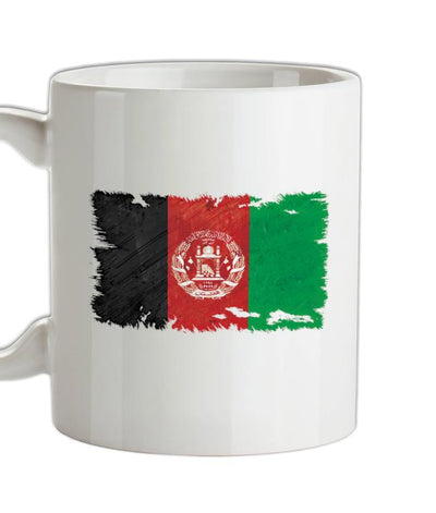 Afghanistan Grunge Style Flag Ceramic Mug
