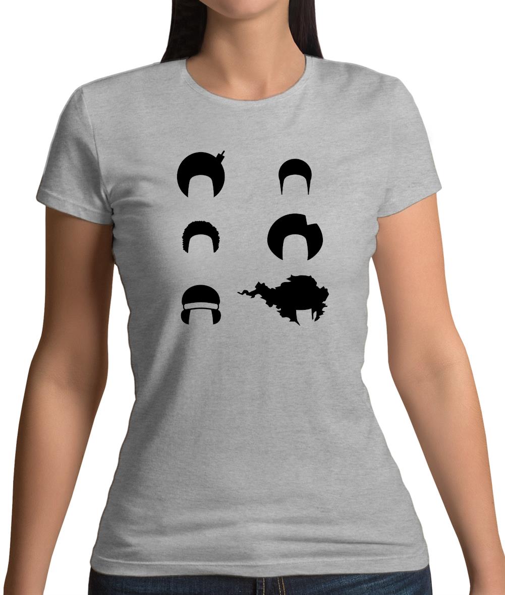 Afro Funky Hair Styles Womens T-Shirt