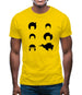 Afro Funky Hair Styles Mens T-Shirt
