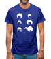 Afro Funky Hair Styles Mens T-Shirt