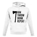 Aim, Throw, Drink Repeat unisex hoodie