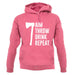 Aim, Throw, Drink Repeat unisex hoodie