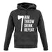 Aim, Throw, Drink Repeat unisex hoodie