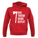 Aim, Throw, Drink Repeat unisex hoodie