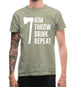 Aim, Throw, Drink Repeat Mens T-Shirt